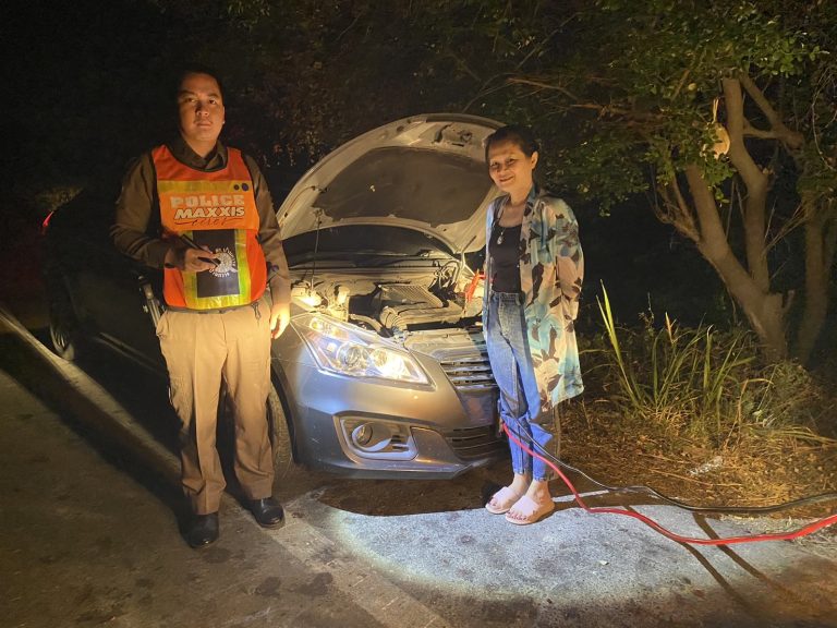 พบรถประชาชนแบตเตอรี่หมด และได้ทําการช่วยเหลือเรียบร้อย ประจำเดือนธันวาคม 2567