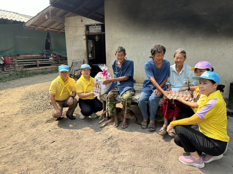 เจ้าหน้าที่ตํารวจฝ่ายอํานวยการและชุดจิตอาสา ได้ทําการมอบของช่วยเหลือผู้ด้อยโอกาสและยากไร้ ประจำเดือนมกราคม 2568