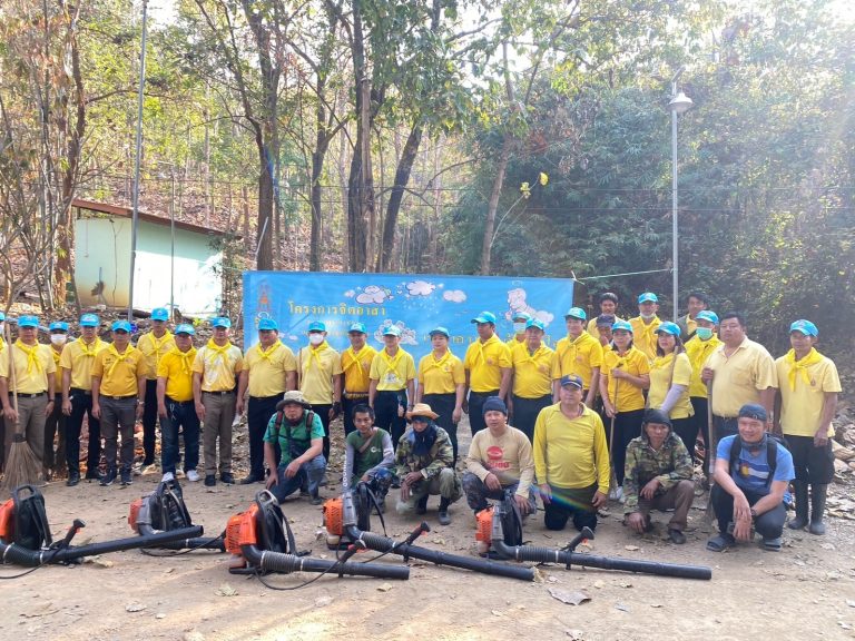 ชุดจิตอาสาร่วมทำแนวกันไฟป่า ณ สำนักสงฆ์แพร่ธรรมจักร ประจำเดือนมีนาคม 2568